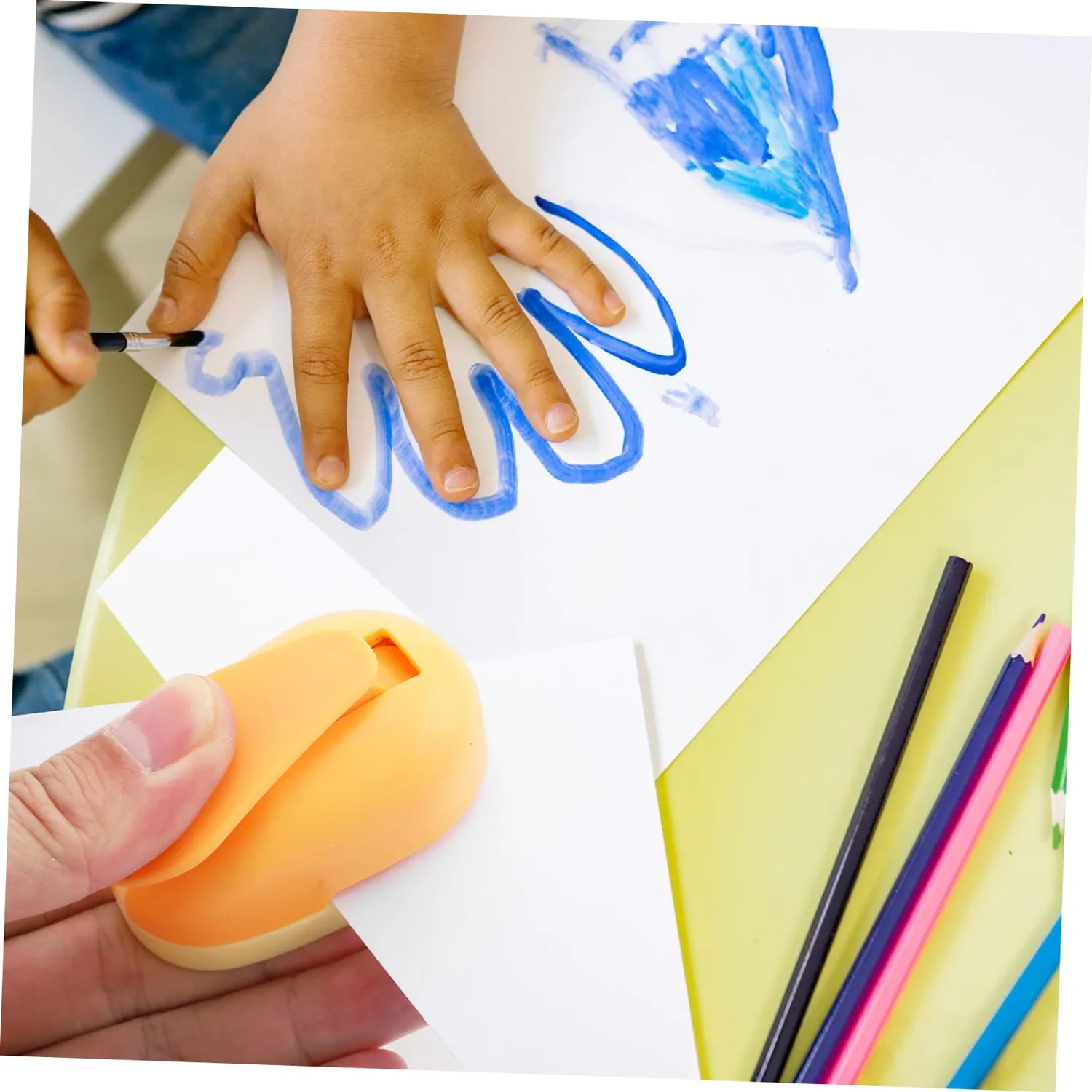 Angoily Craft Cartoon perforatrice carta 5 pezzi sagome cartoon