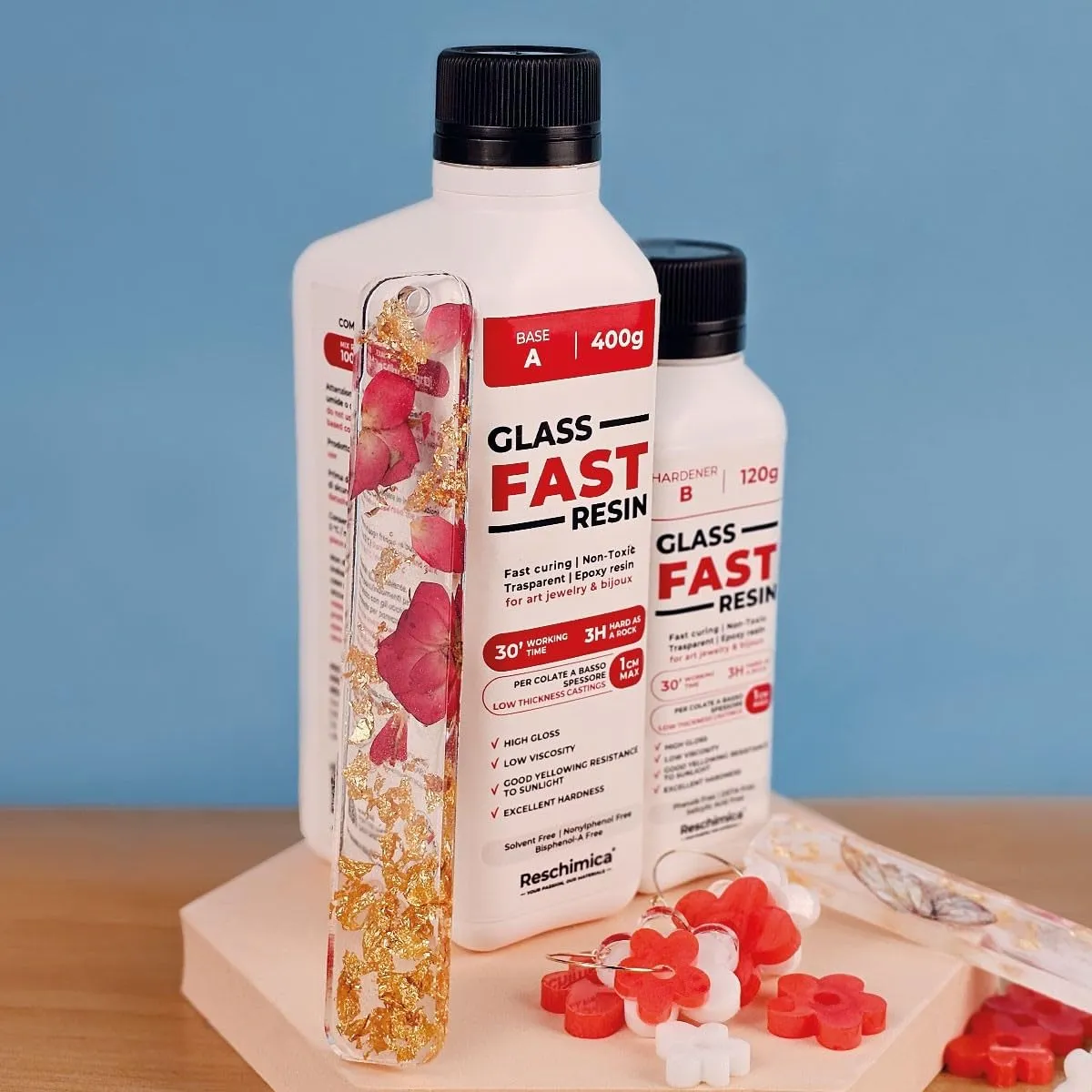 Reschimica Glass Fast Resin resina trasparente 260 gr vetro