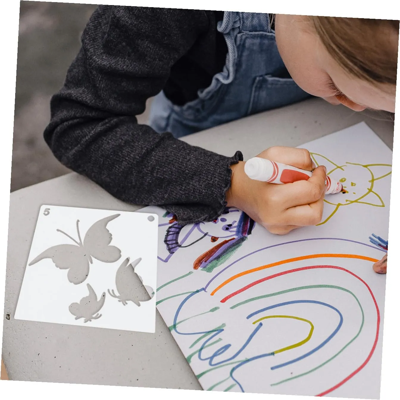 Angoily Stencil Floreali 20 Pezzi Riutilizzabili Pittura