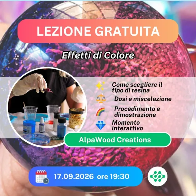Naturesin Effetti Colore lezione gratuita resina e pigmenti