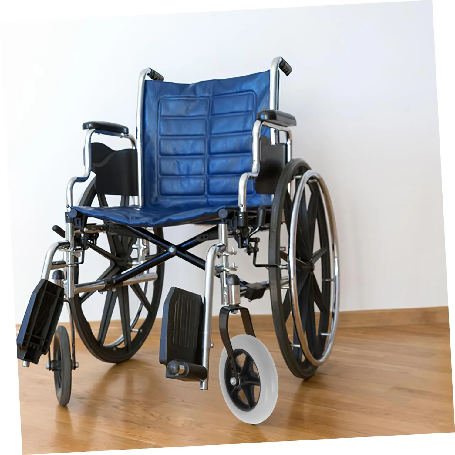 Angoily ruote anteriori sedia a rotelle PVC 2 pezzi grigio