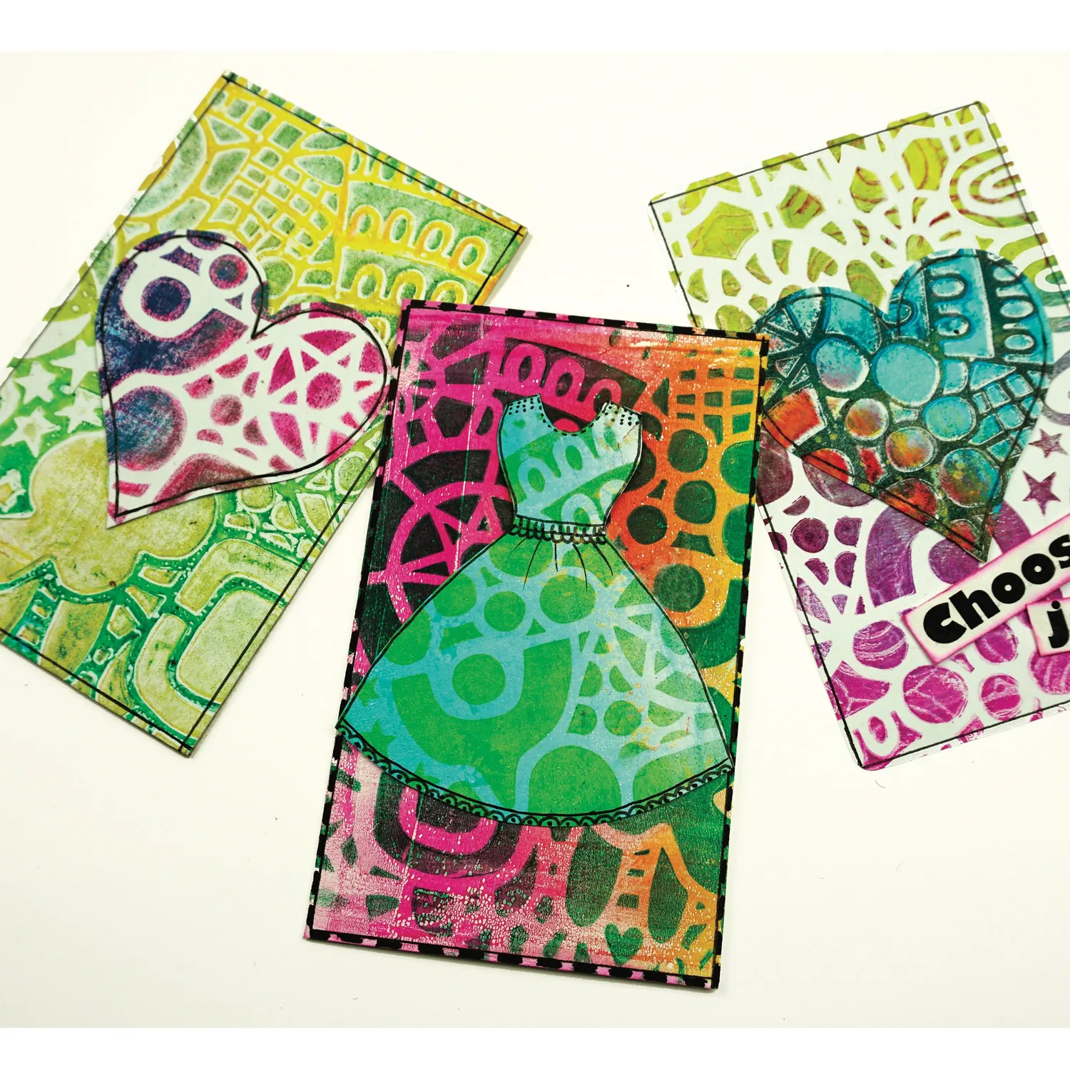 Gelli Arts Handmade Card Kit biglietti fai da te con piastra 3x5