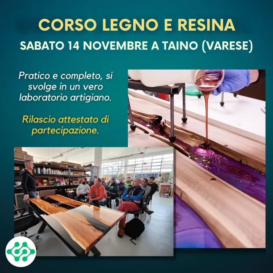 Naturesin Resin Pro Academy corso tavoli resina Pro