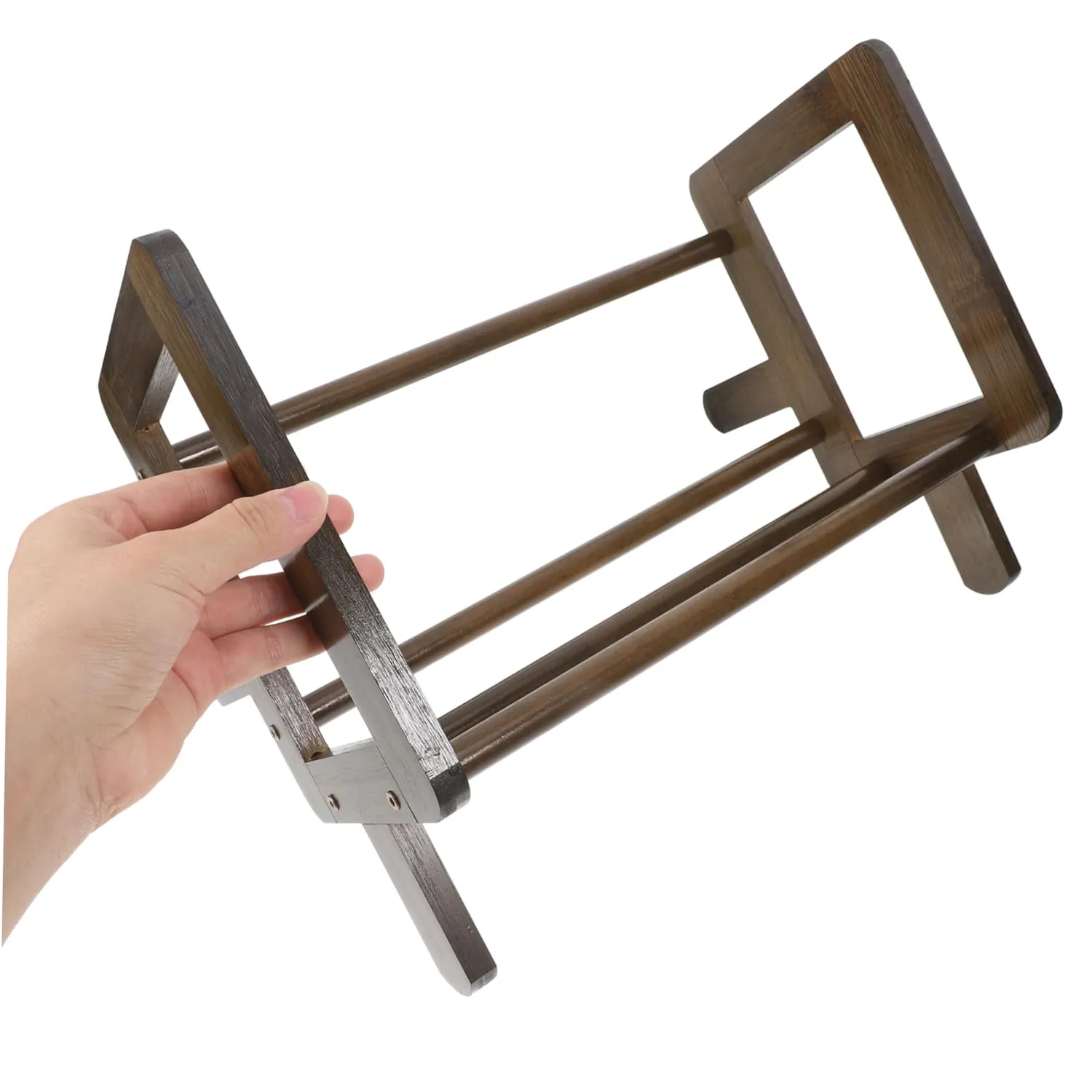 Angoily organizer libri scrivania bambù marrone scuro