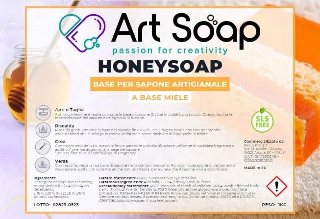 Naturesin HoneySoap base sapone al miele giallo ocra