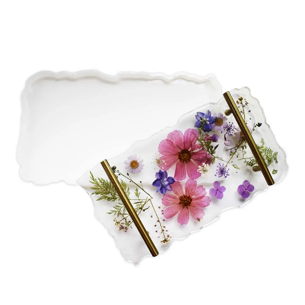 Naturesin Vassoio stampo silicone resina 30,5x17 cm bianco