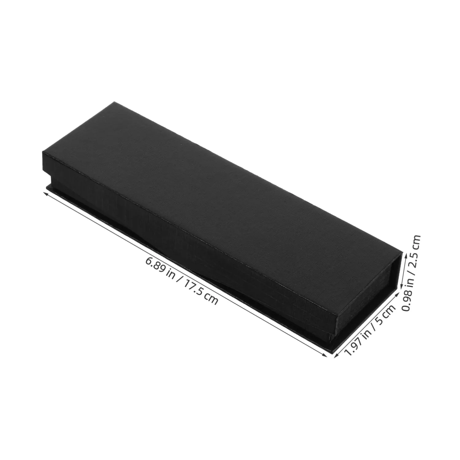 Angoily Astuccio Rettangolare Nero con Coperchio 6 Pezzi