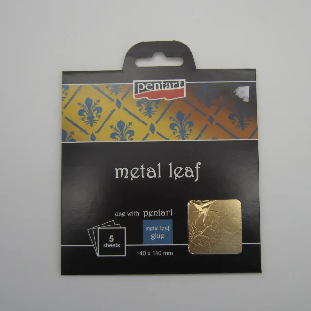 Deco Foam foglia oro 14x14 cm 5 pz metallizzata