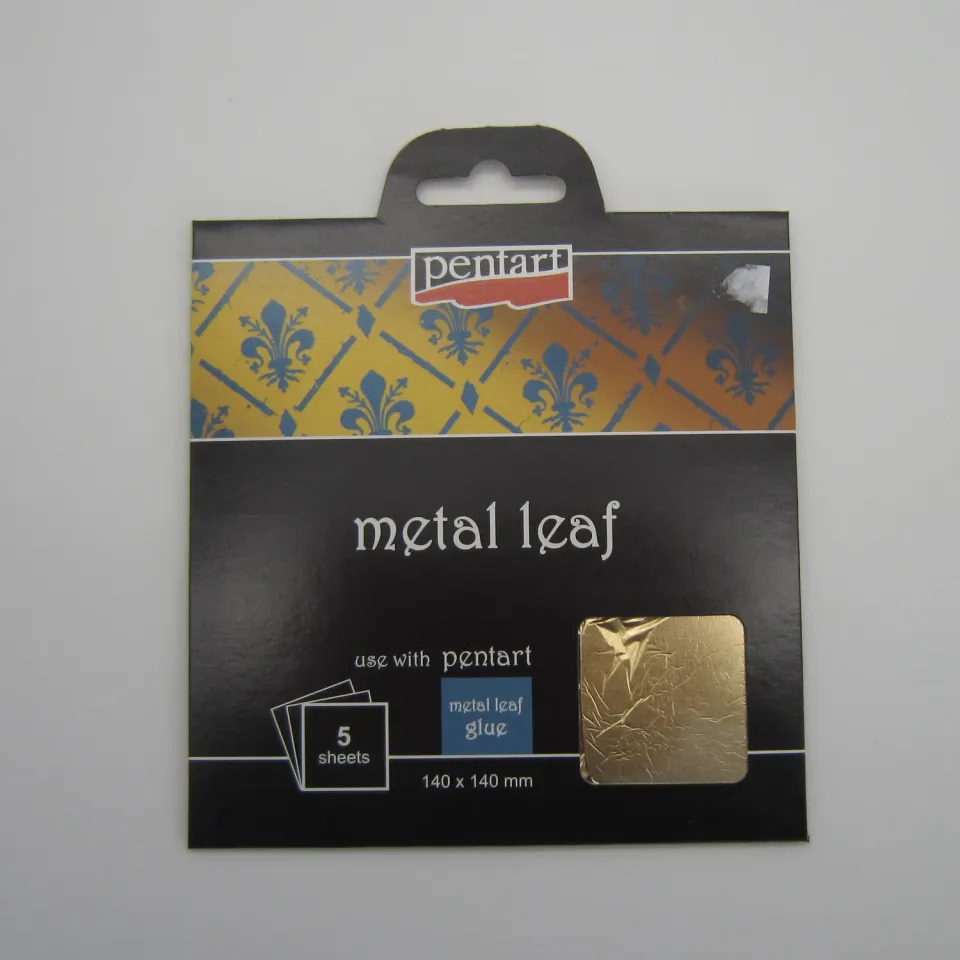 Deco Foam foglia oro 14x14 cm 5 pz metallizzata