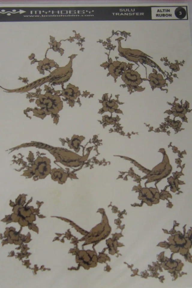 Deco Foam carta di riso transfer oro 25x35 cm