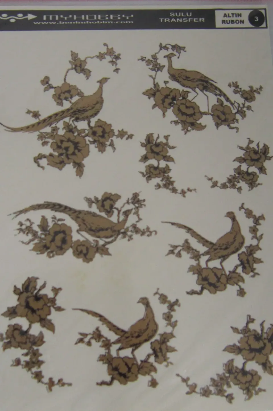 Deco Foam carta di riso transfer oro 25x35 cm