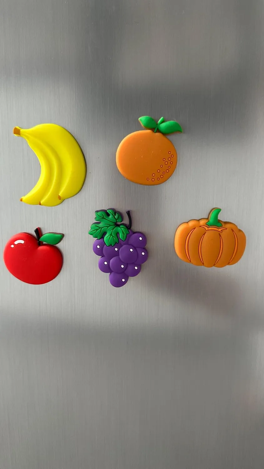 Angoily magneti frigo frutta 10 pezzi calamite colorate bambini