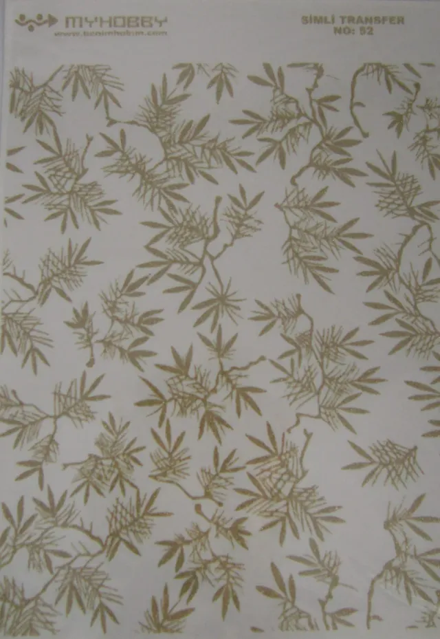 Deco Foam 52 carta riso transfer oro 25x35 cm