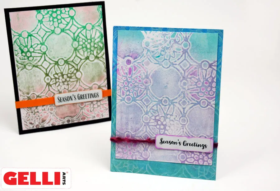 Gelli Arts Edelweiss stencil Marsha Valk 13x18 cm fiori