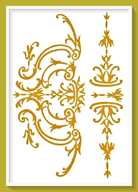 Deco Foam S-19 transfer glitter 17x25 cm oro