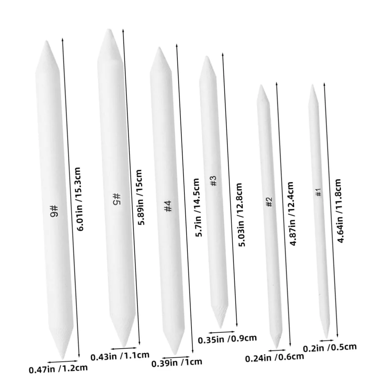 Angoily Kit Disegno 6 Pezzi Sfumini Gomme Principianti