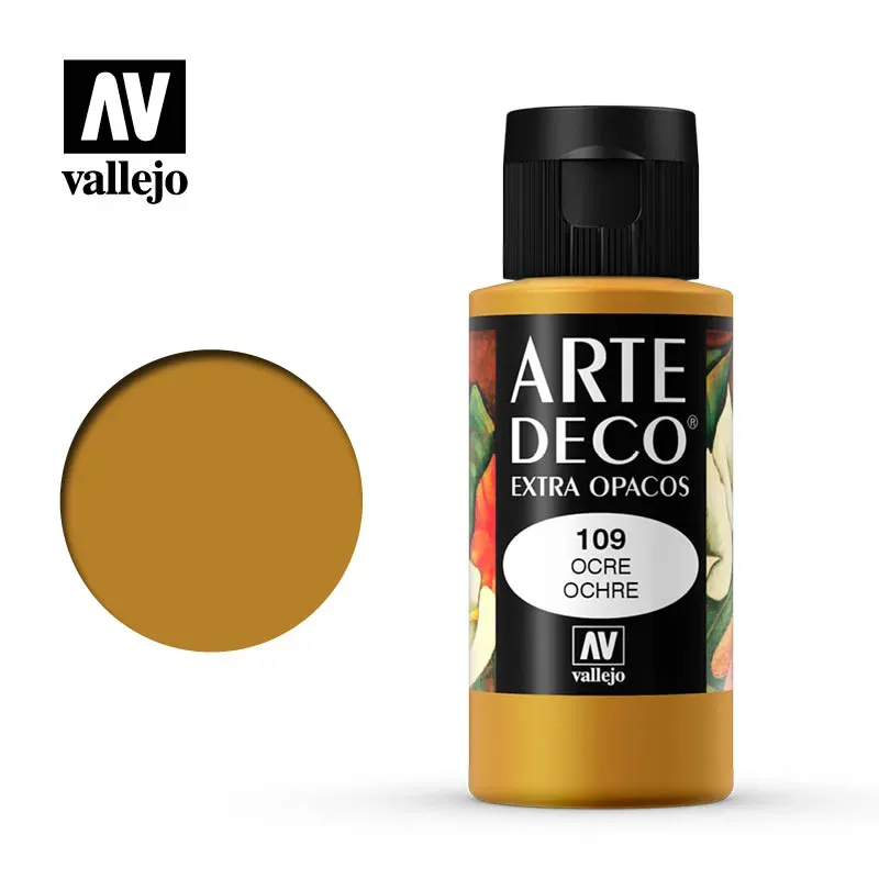 Vallejo Arte Deco 109 colore acrilico ocra 60 ml coprente