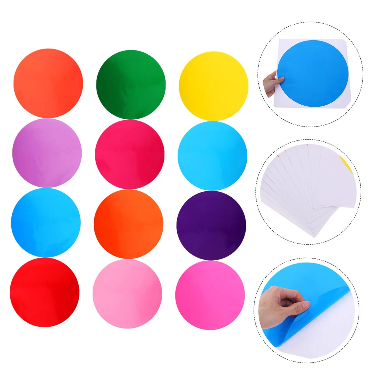 Angoily Etichette Cancellabili 12 Pezzi Colorate Riutilizzabili