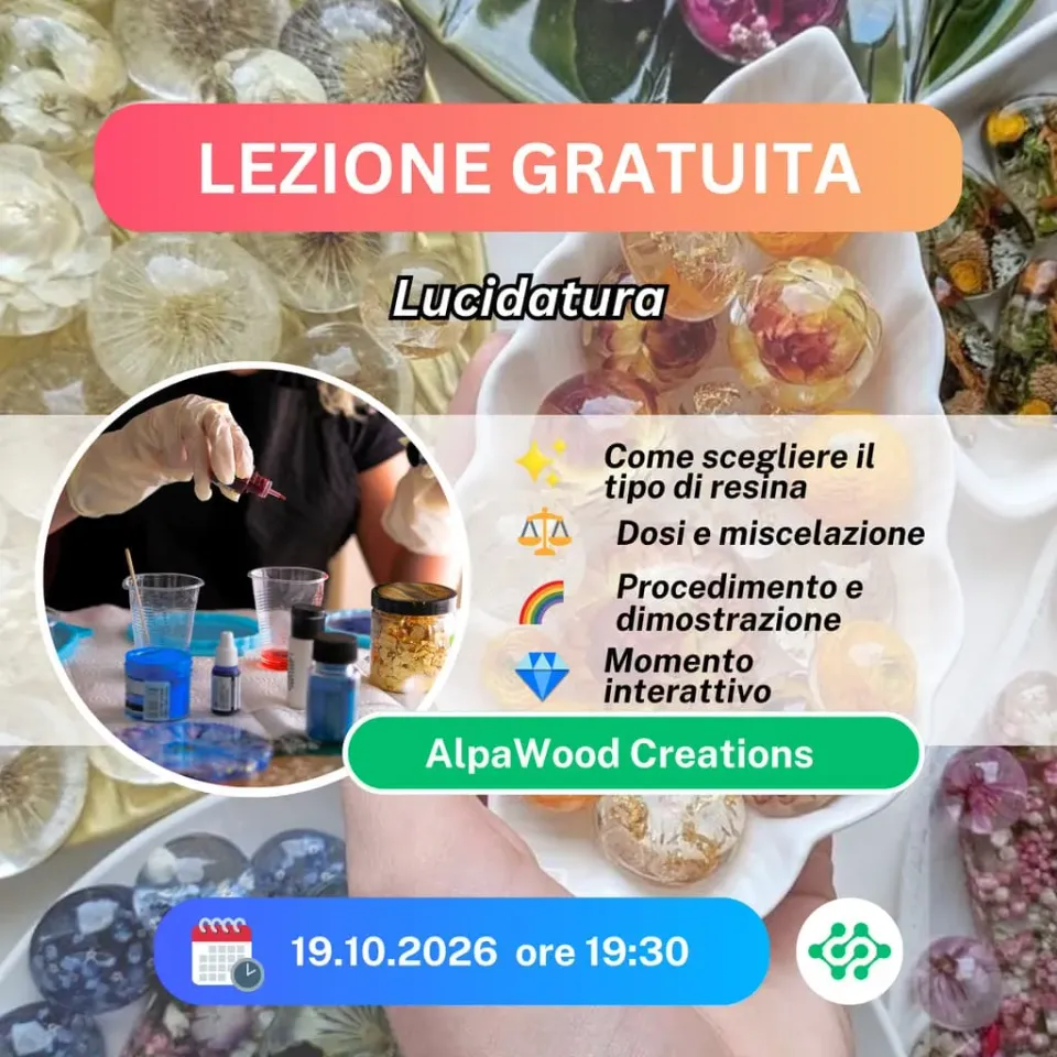 Naturesin Lucidatura Resina lezione gratuita online finitura lucida