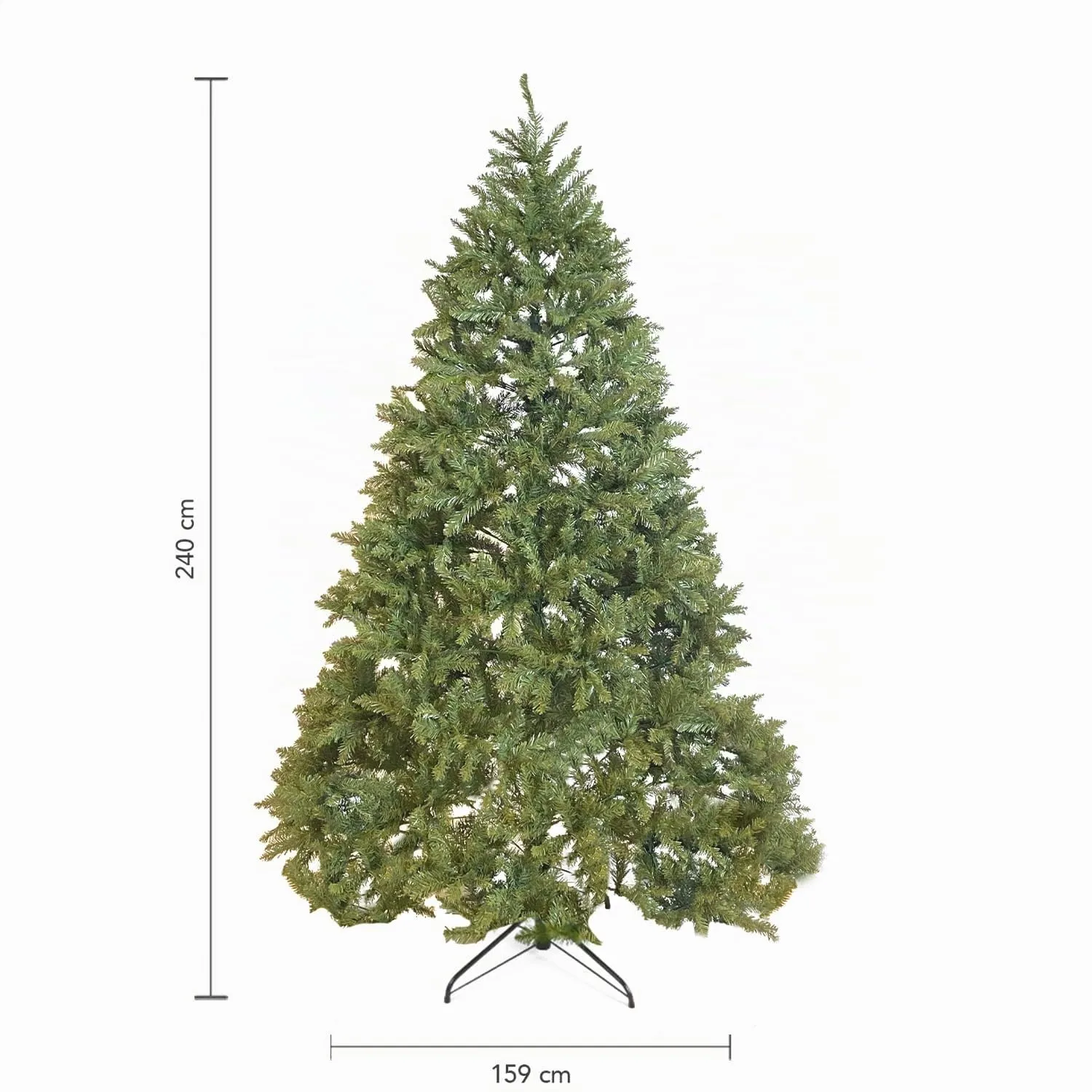 Giodicart Kensington albero Natale artificiale 240 cm 2699 rami