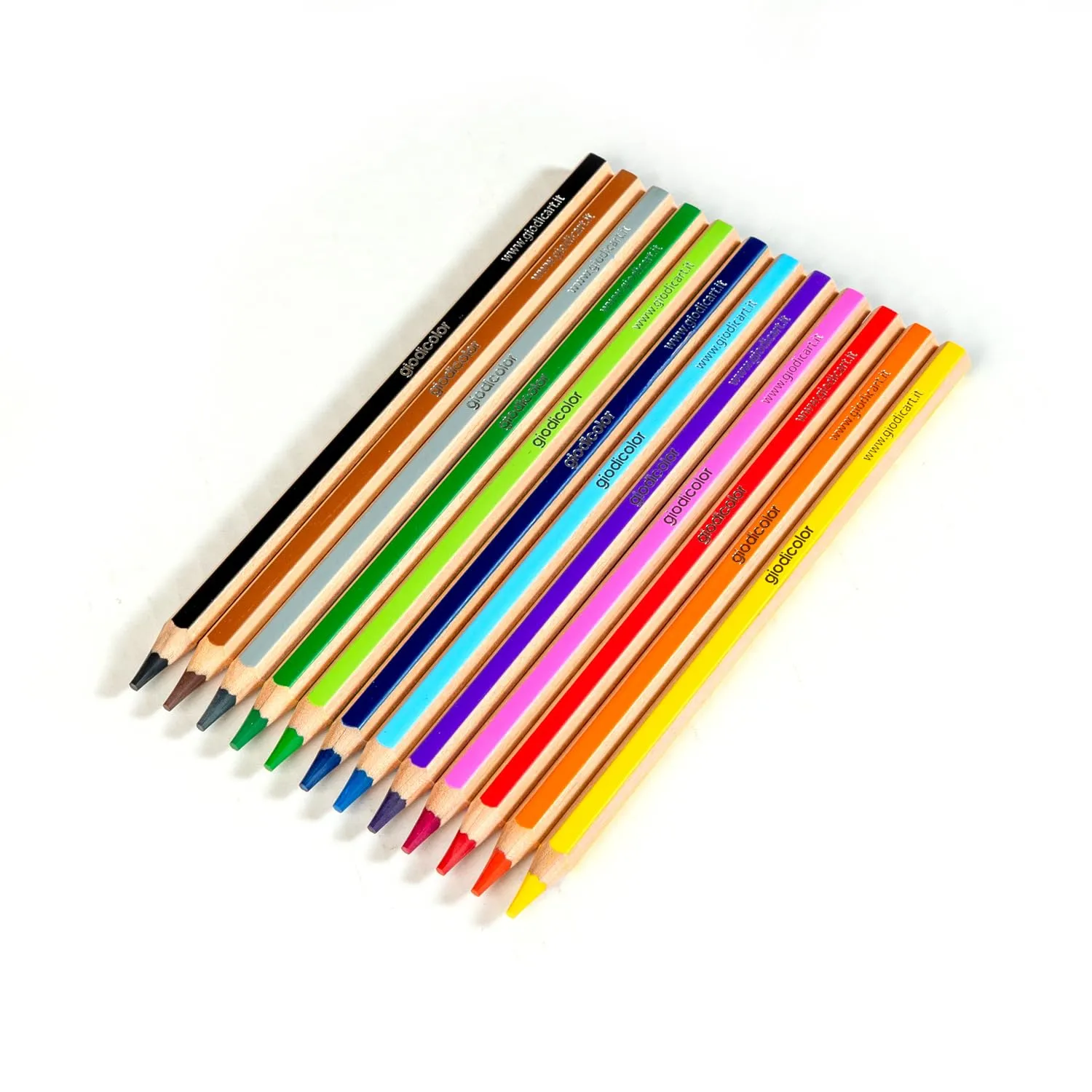 Giodicolor Matitoni Esagonali pastelloni maxi 144pz 12 colori