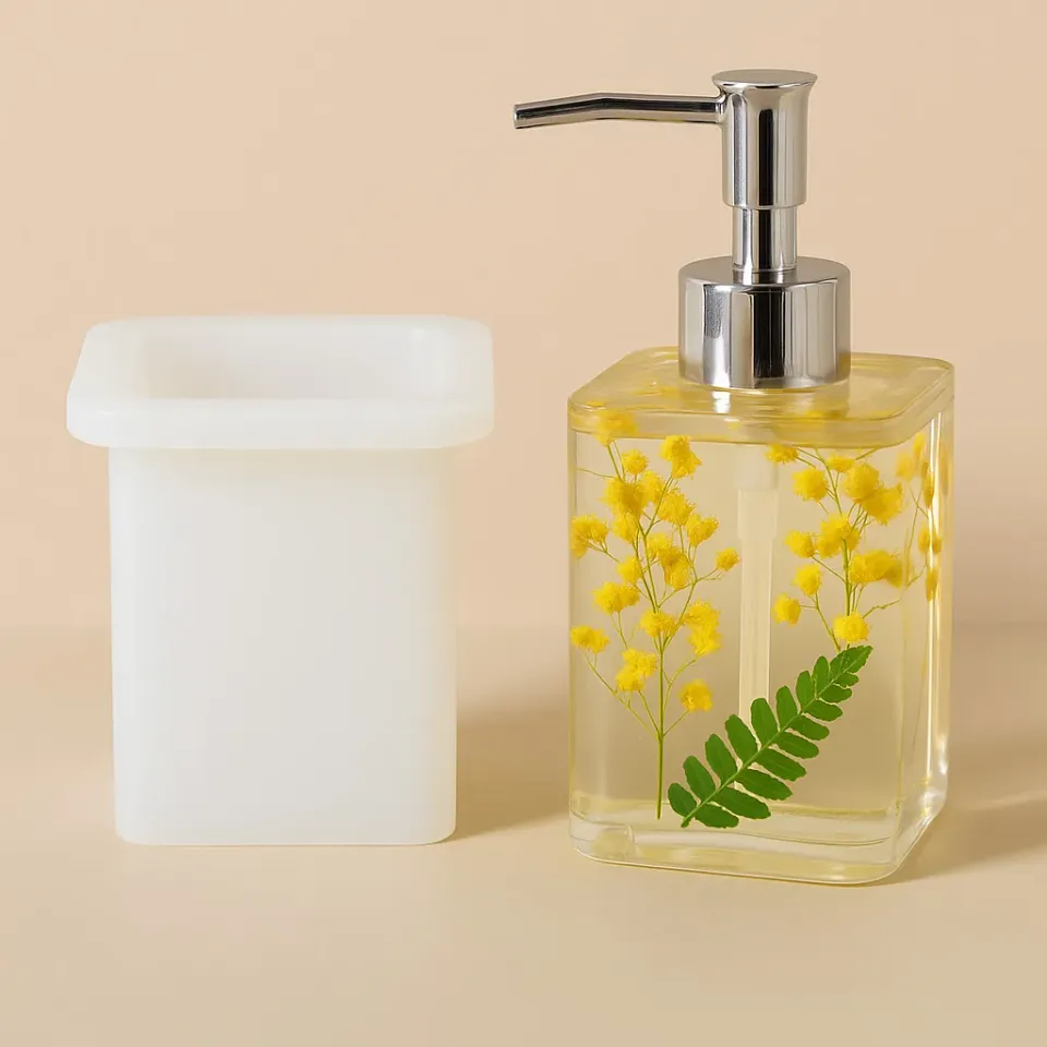 Naturesin dispencer sapone stampo silicone rotondo quadro