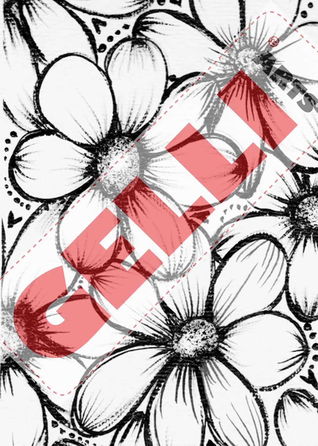 Gelli Arts Wildflowers image transfer 20 fogli 13x18 cm laser
