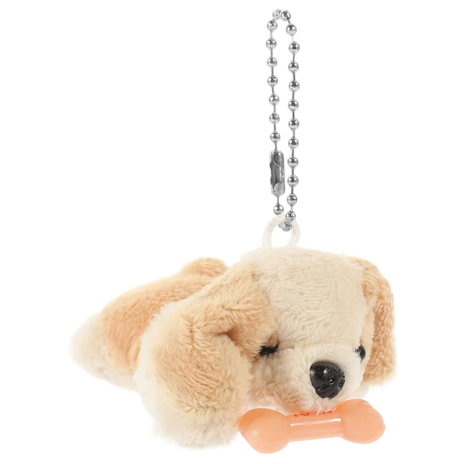 Angoily Portachiavi Peluche Cane Grigio Morbido 6,5 cm