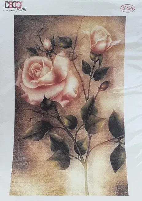 Tela DF-M043 carta di riso adesiva 21x29 cm