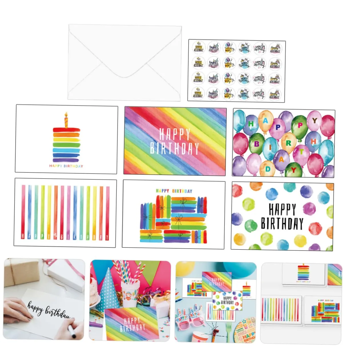 Angoily Compleanno biglietti auguri assortiti grafica bimbi