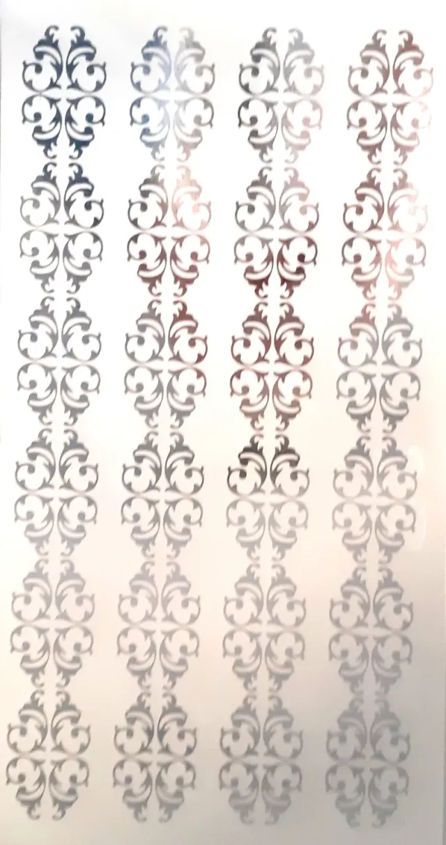 Deco Foam VT11 carta riso transfer argento 32x16cm