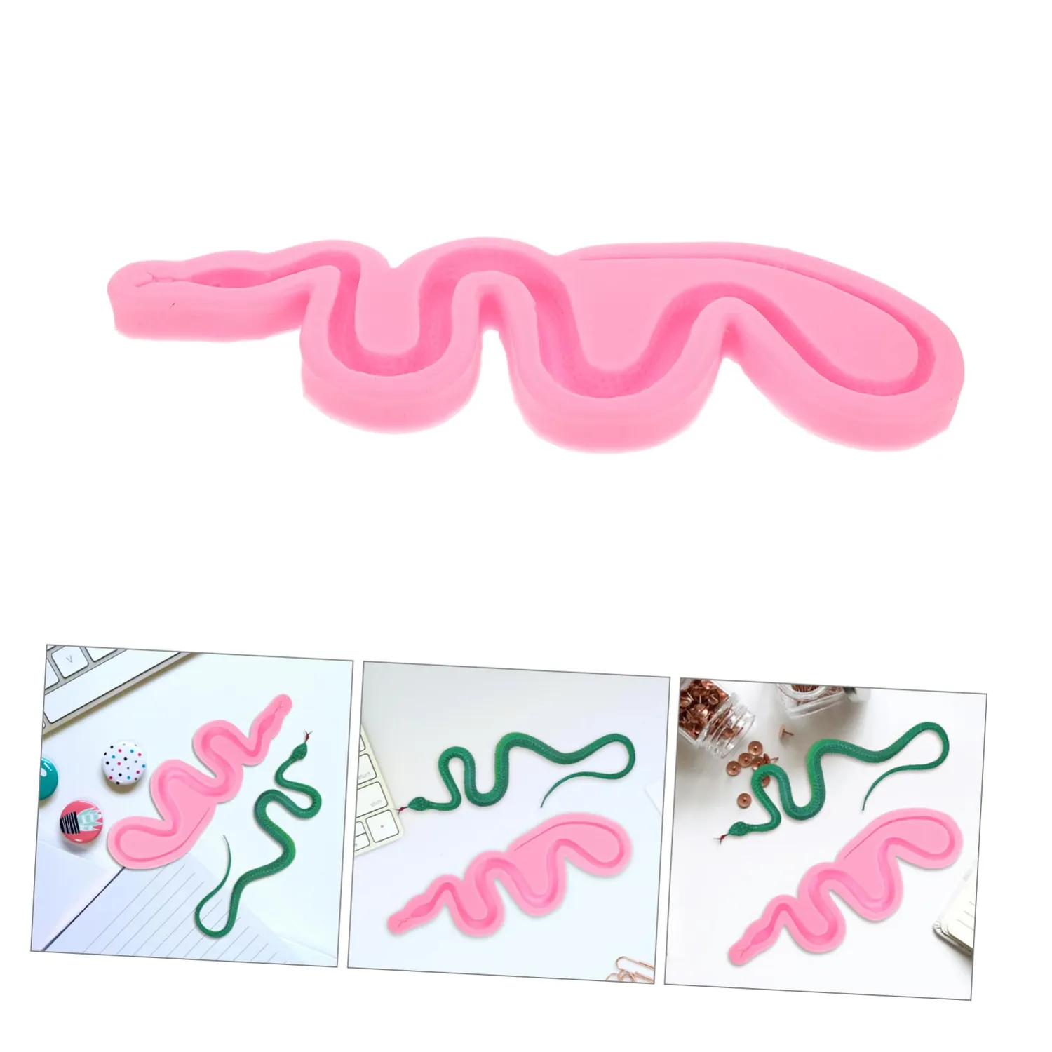 Angoily Stampo Silicone Serpente resina pendenti grande