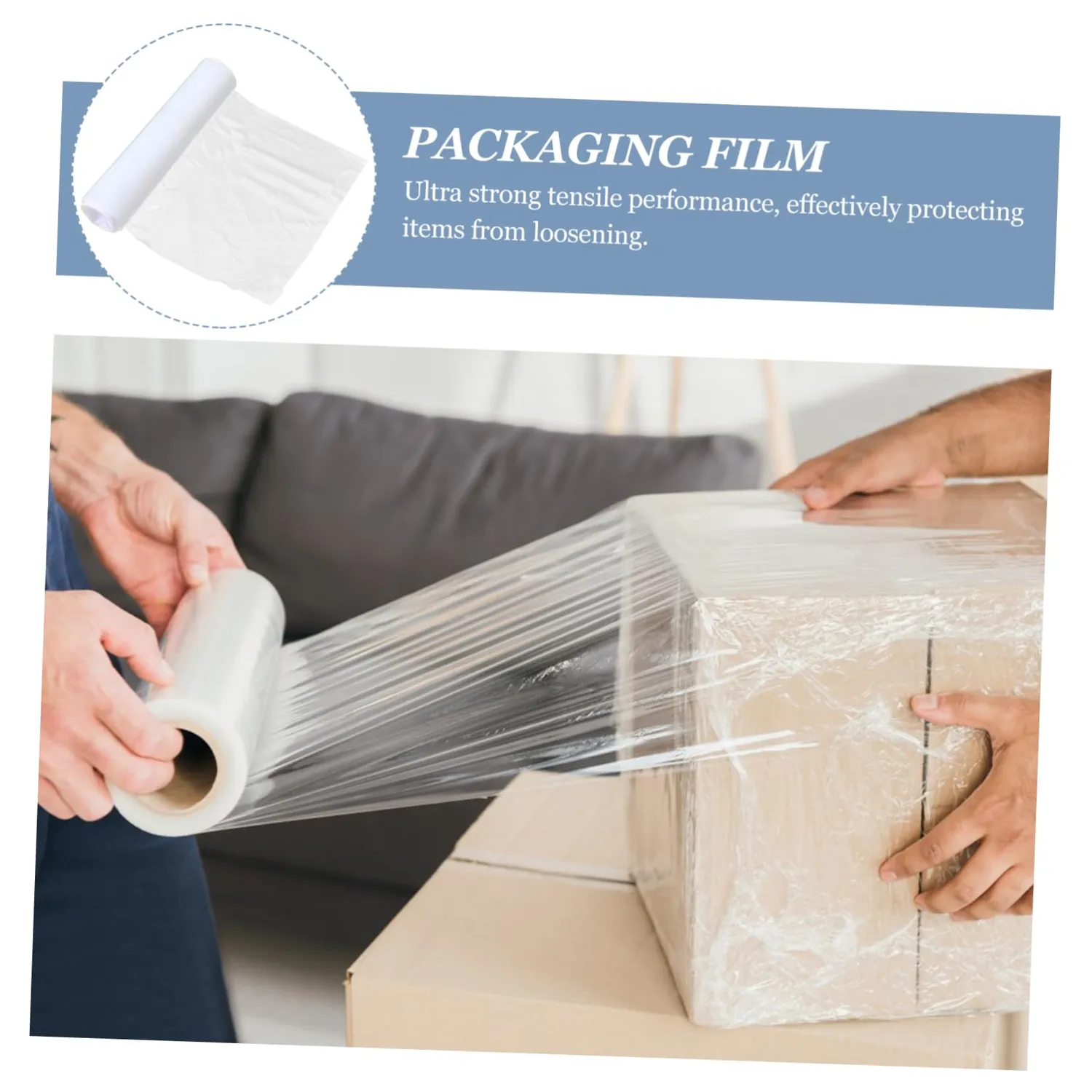Angoily pellicola estensibile imballaggio 45 cm HDPE trasparente