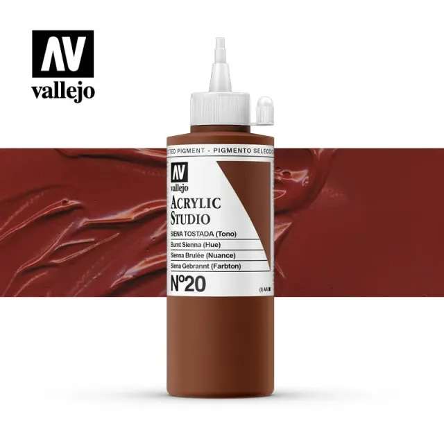 Vallejo Acrylic Studio 20 colore acrilico 200 ml coprente
