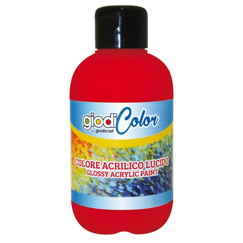 Giodicart Giodicolor tempera acrilica 500 ml rosso lucido