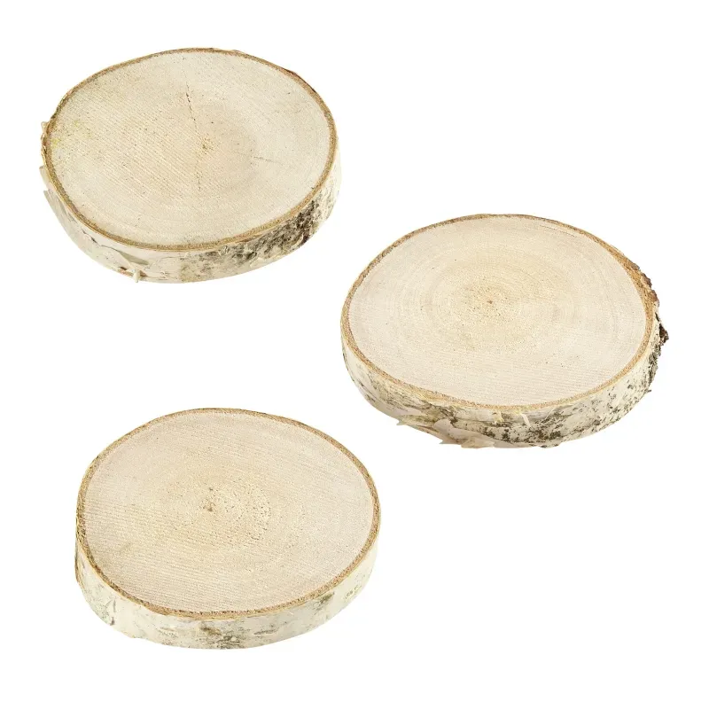 Deco Foam fetta legno betulla 5-7 cm grezza