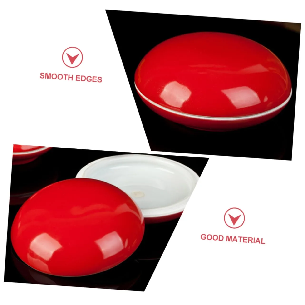 Angoily Scatola Inchiostro scatola ceramica rossa 7,9 cm 1 pezzo