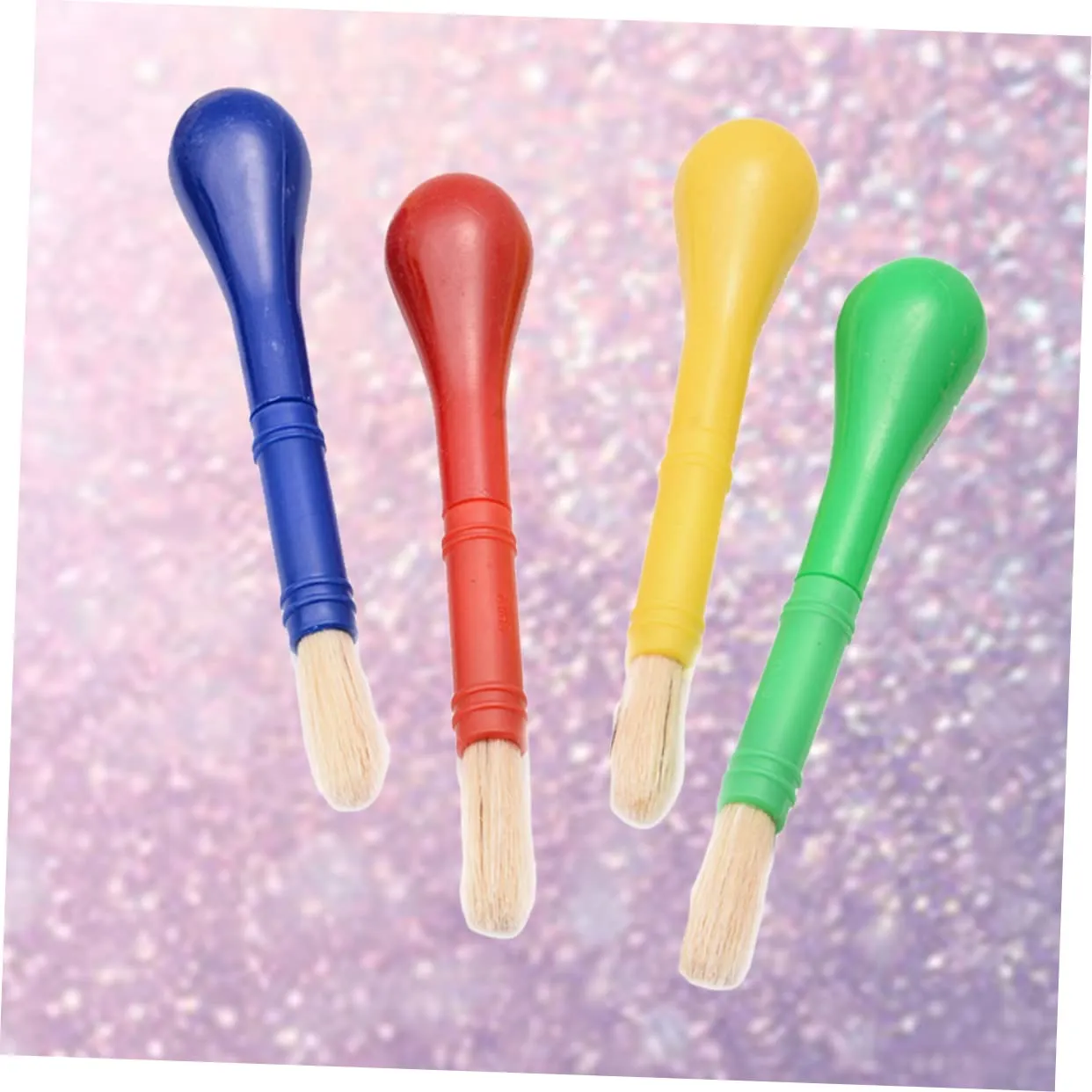 Angoily pennelli pittura bambini 4 pezzi nylon colorati