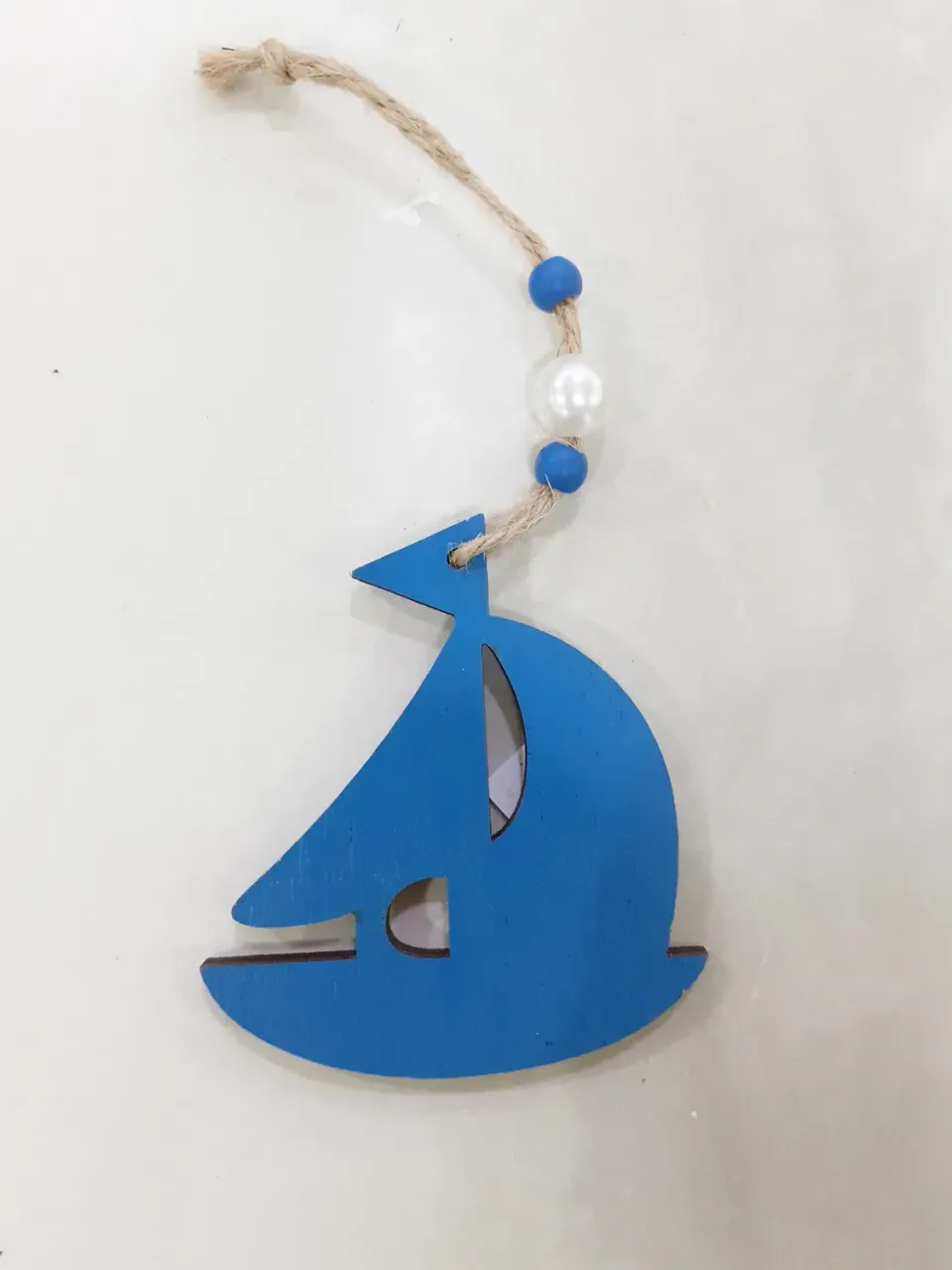 Deco Foam barchetta decorativa blu 5,5cm
