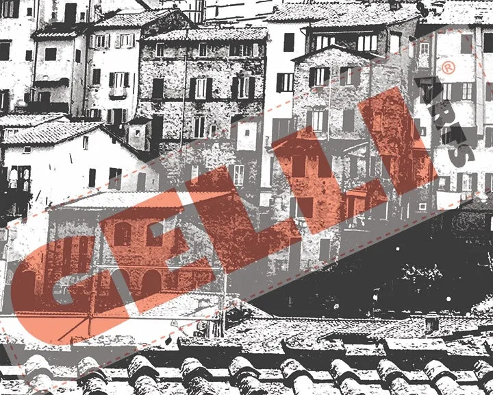 Gelli Arts Historic Facades transfer 32 fogli 20x25 cm laser