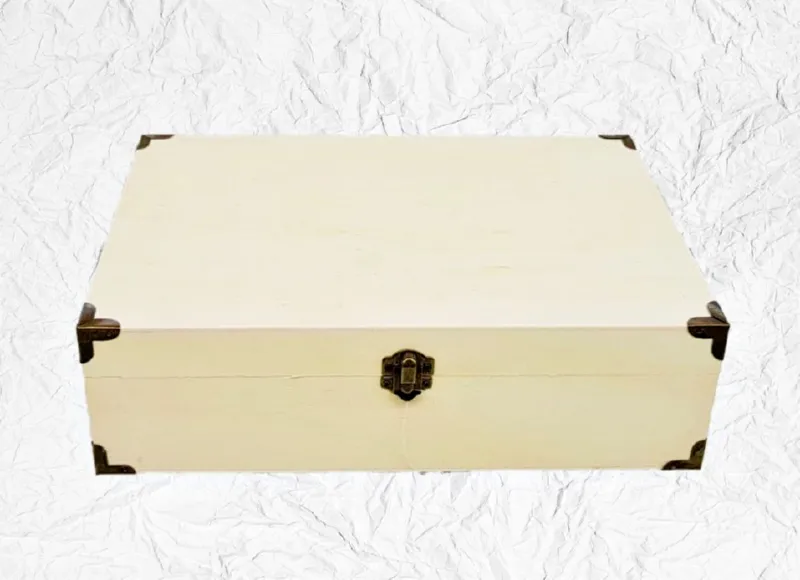 Deco Foam LG87840 Valigetta Legno Grezzo 32,5x22x9,5 cm