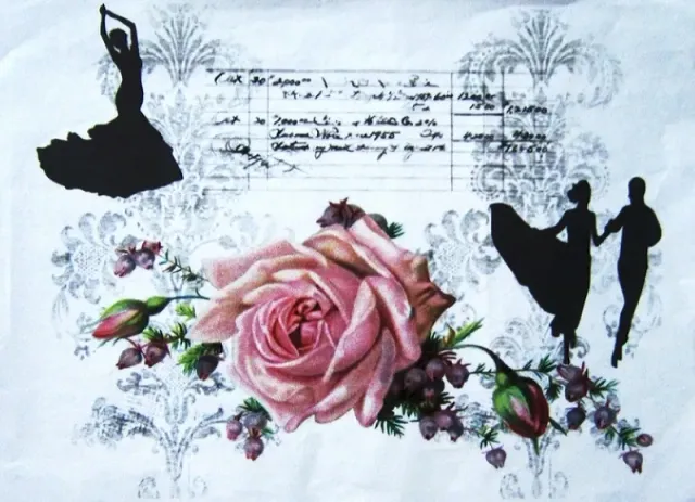 Deco Foam Tela TT-203 carta di riso adesiva decoupage