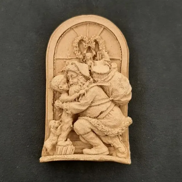 Deco Foam Babbo Natale legno 8,5x5cm decorazione Natale