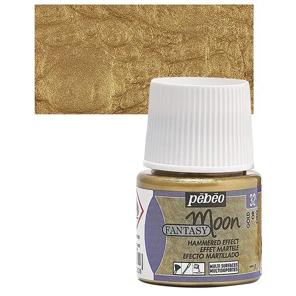 Pebeo Fantasy Moon 32 Smalto Oro 45 ml Martellato