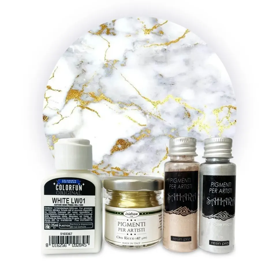 Naturesin Rinascimento set colori resina marmo