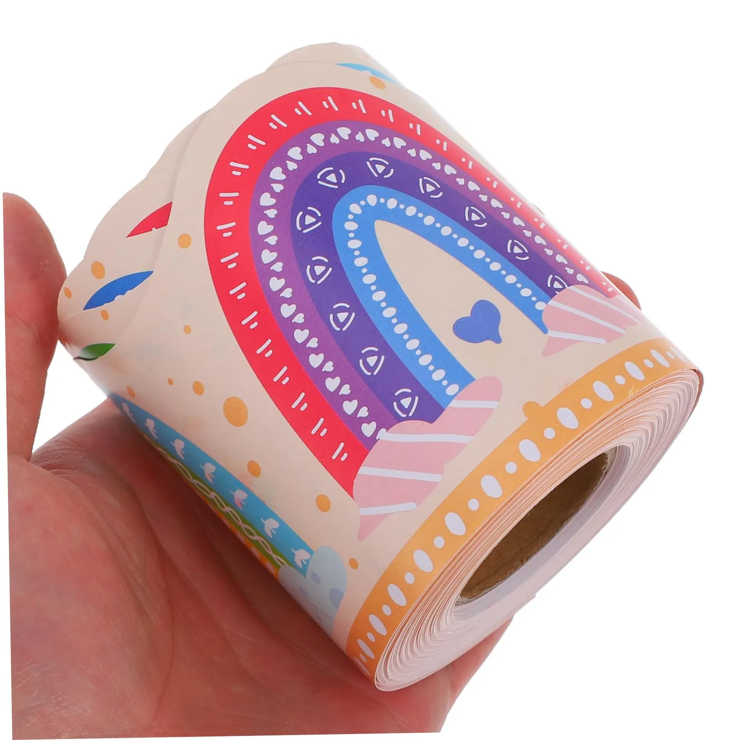 Angoily bordo arcobaleno bacheca rotolo carta patinata pastello