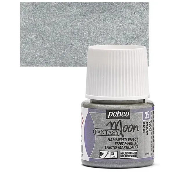 Pebeo Fantasy Moon 35 smalto Silver 45 ml martellato