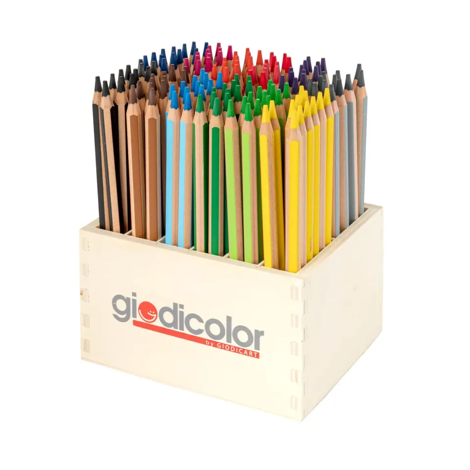 Giodicolor Matitoni Esagonali pastelloni maxi 144pz 12 colori