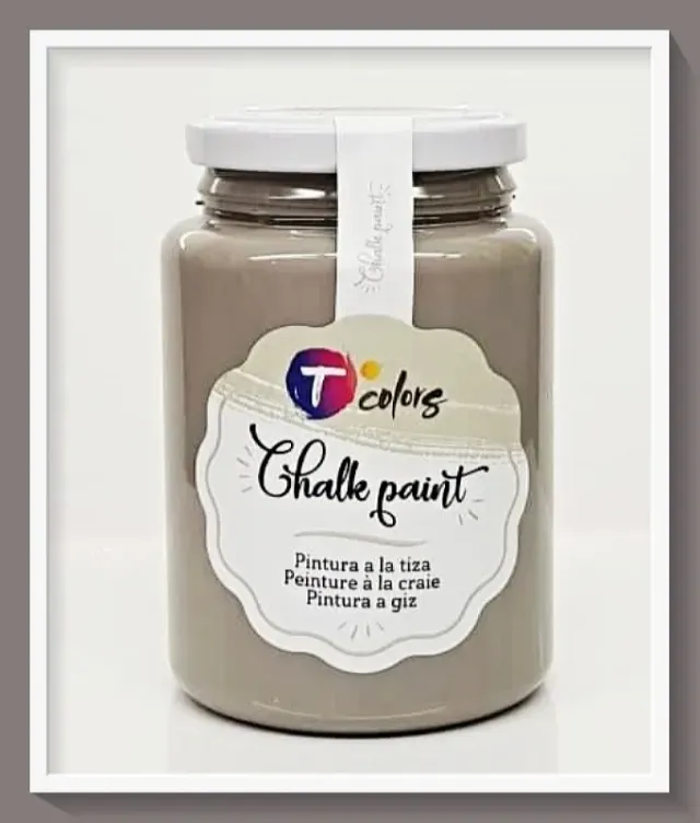 Tcolors Smoke Grey vernice gesso 400 ml mobili shabby