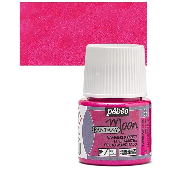 Pebeo Fantasy Moon 62 Smalto Rosa Fluo 45ml